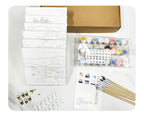 Kit Pintr Por Numeros en mini sets de 6 cuadros de 20x20cms