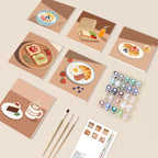 Kit Pintar Por Numeros en mini sets de 6 cuadros de 20x20cms