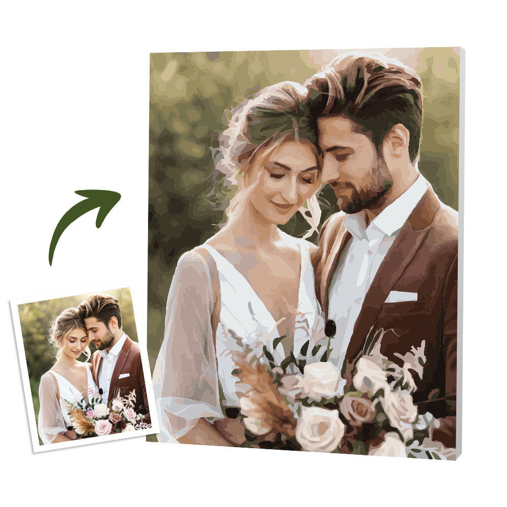 Tu Foto en Pintar por Números – Arte Personalizado 40X50 CMS