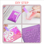 Pintura de diamantes con forma de taza de café navideña, recién llegadas 2025, mosaico de diamantes.