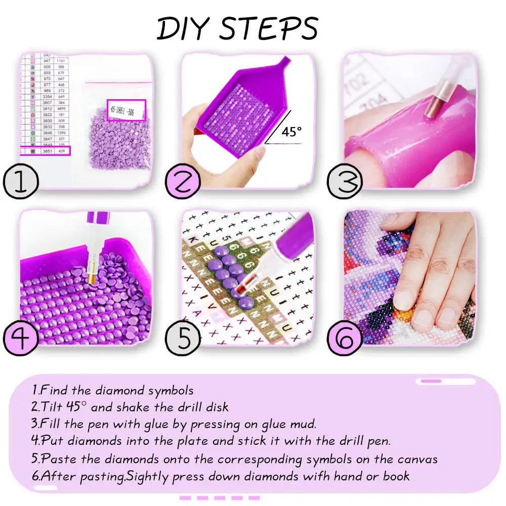 Pintura de diamante Invierno "Ardilla esquiando"