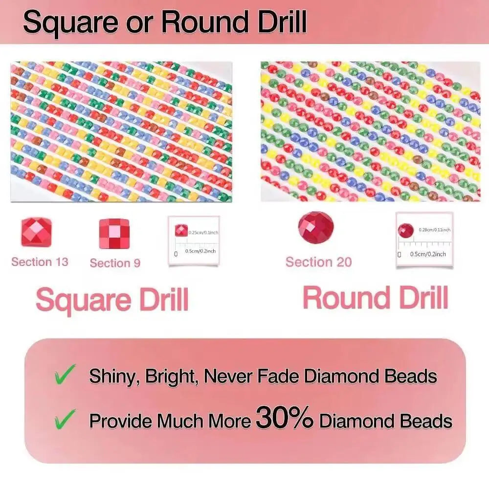 Pinturas de diamantes mujer, diseño de flores.